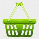Green Shopping Basket Icon